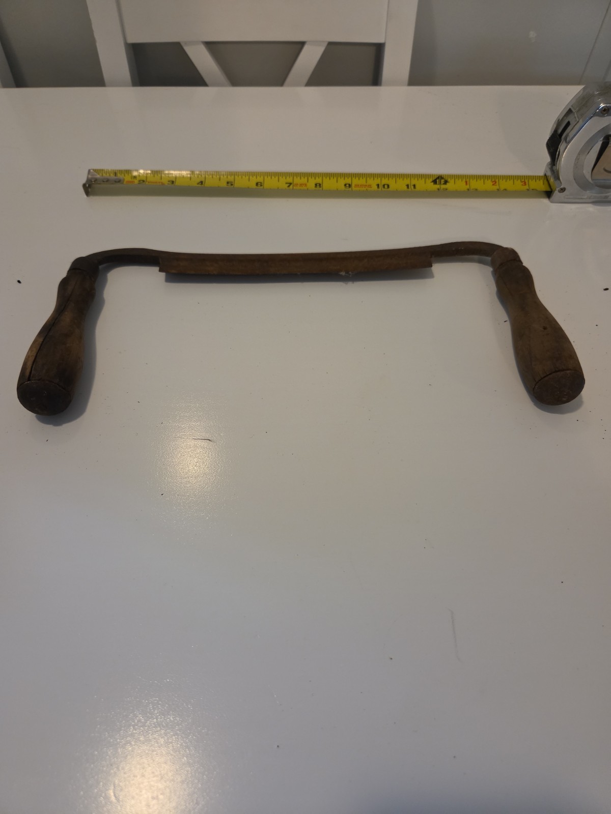 Antique Vintage 8” Draw Knife Drawknife Wood Bark Shaver Scraper 12″ inch wide