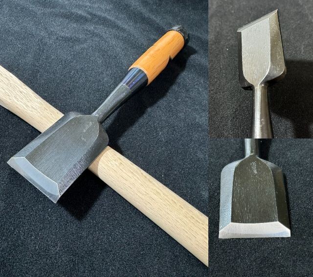 Japanese chisel Oire nomi 追入鑿 42mm in Yasushi Hanyu 羽生康