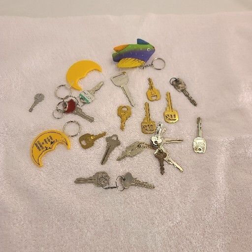 Vintage Mixed Lot Of 15+ Keys And Key Chains Of Various Sizes,Brands,Types,etc