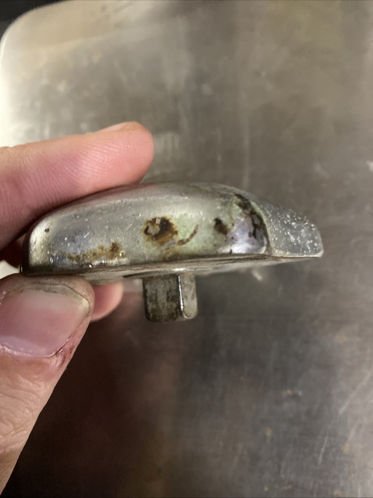 Vintage Kent Moore Chrome Plated Palm Grip Ratchet