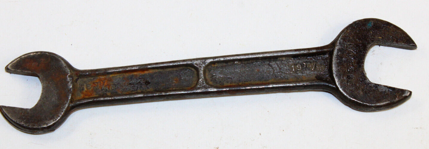 Lakeside 16mm-19mm 5/8″x3/4″ Double Open End Wrench Forged Steel USA Vintage