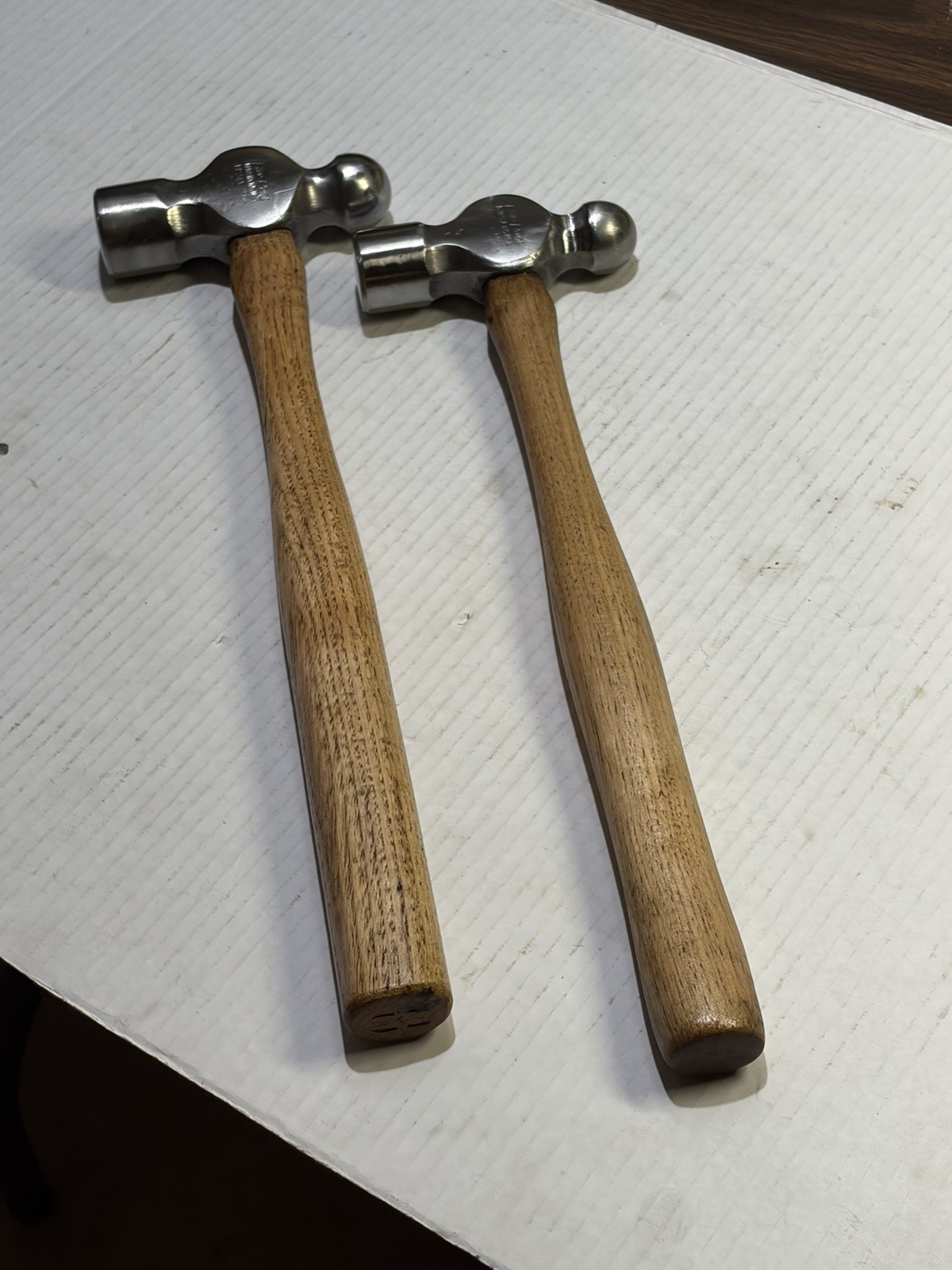 Vintage Pair Blue Point by Snap-on Hammers 20oz/24oz Kenosha Wis. USA