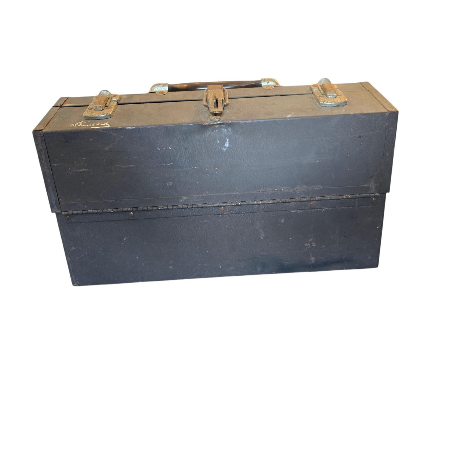 Vintage Kennedy kits Cantilever Steel Tool Box 1017 Metal Tackle Box 17″ toolbox