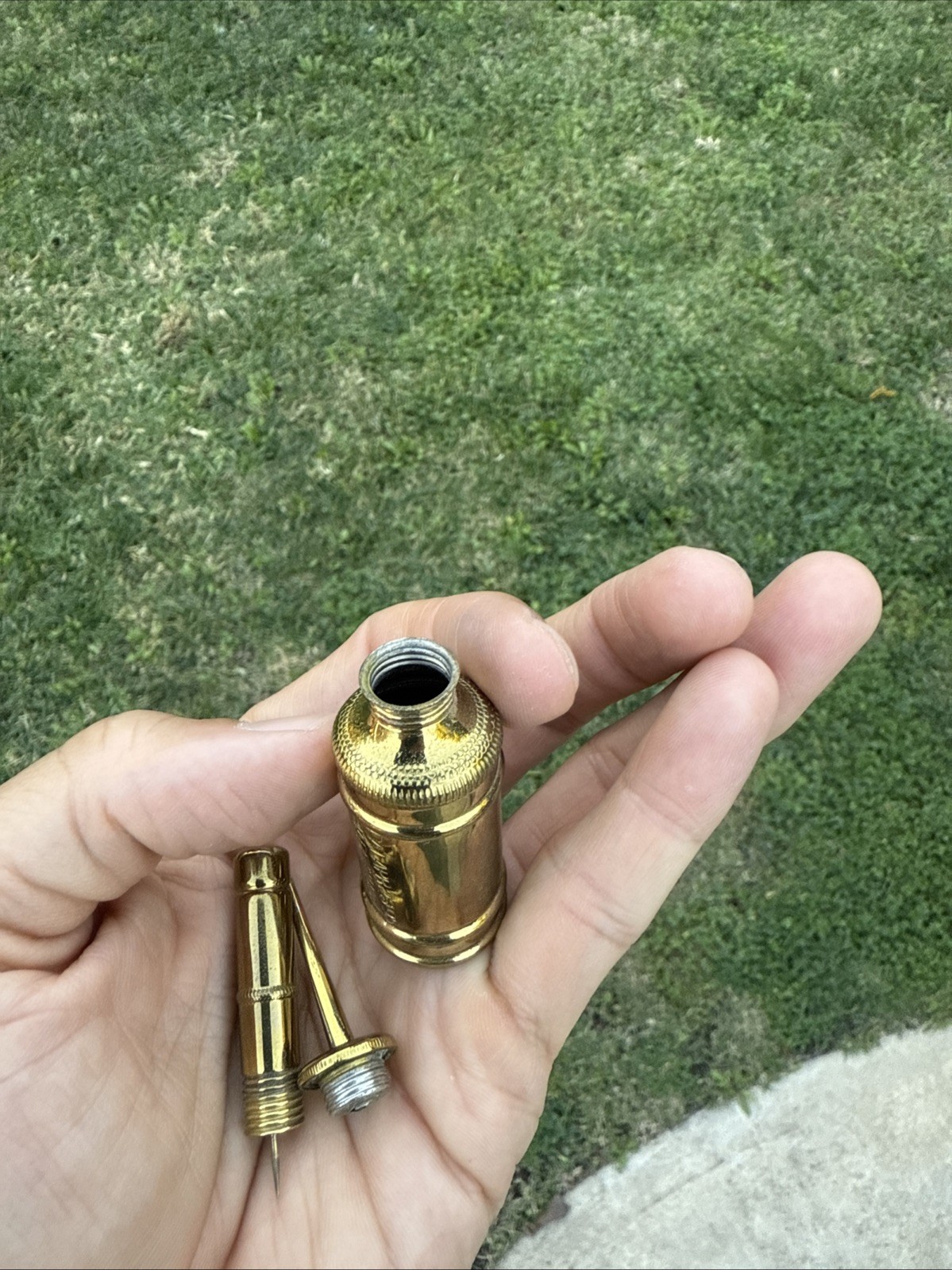 Restored Vintage Antique Tool Brass Machinist Oiler Oil Can Patented USA. Z9