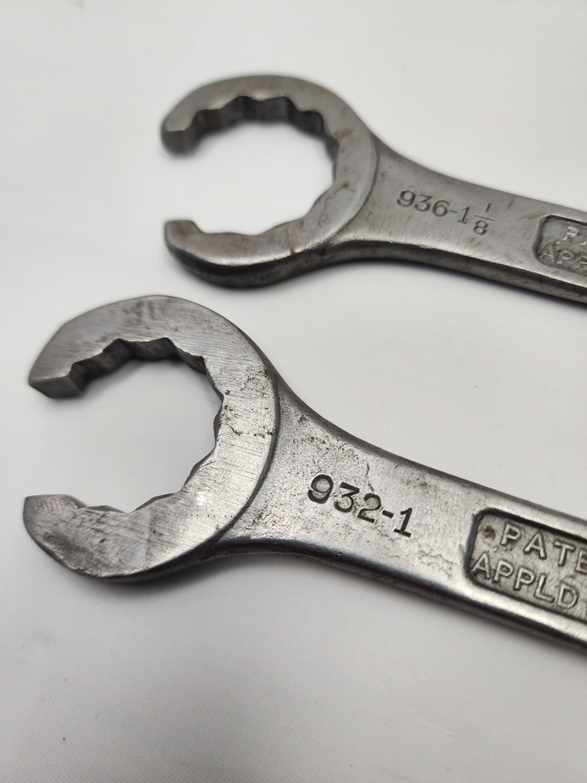 (2) Vintage Bluepoint Boxocket 932 & 936 Wrench – 1″ & 1 1/8″