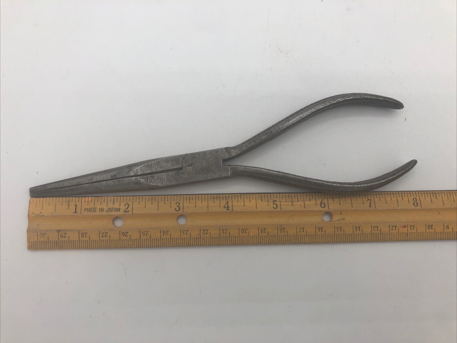 Vintage Drop Forged Steel Long Needle Nose Pliers Made In West Germany 8″ NICE