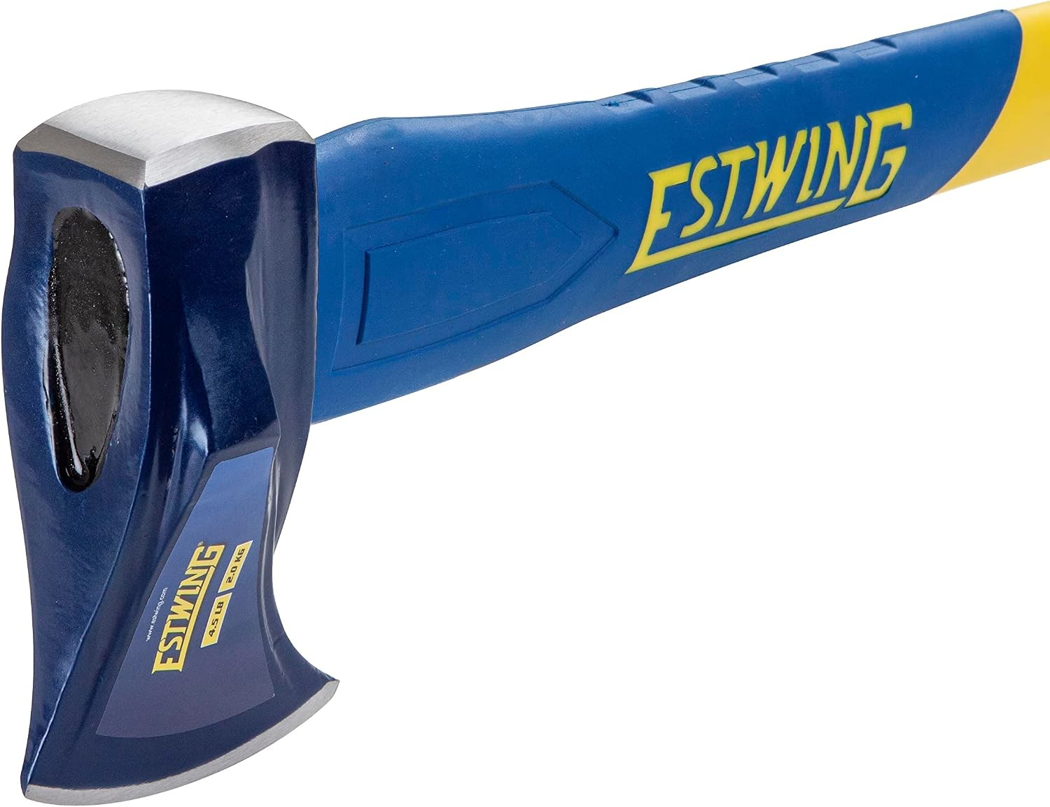 Estwing 4.5 lb Wood Splitting Maul with 36-Inch Fiberglass Handle – Forged Head