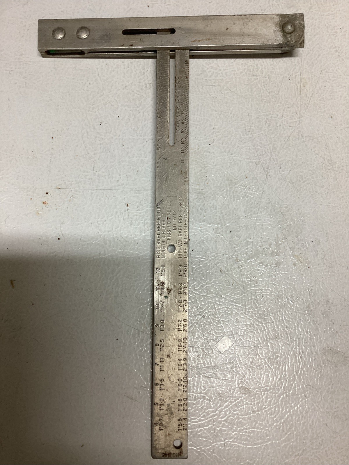Vintage Mayes Carpenters No. B45 Squangle Combination Adjustable Square