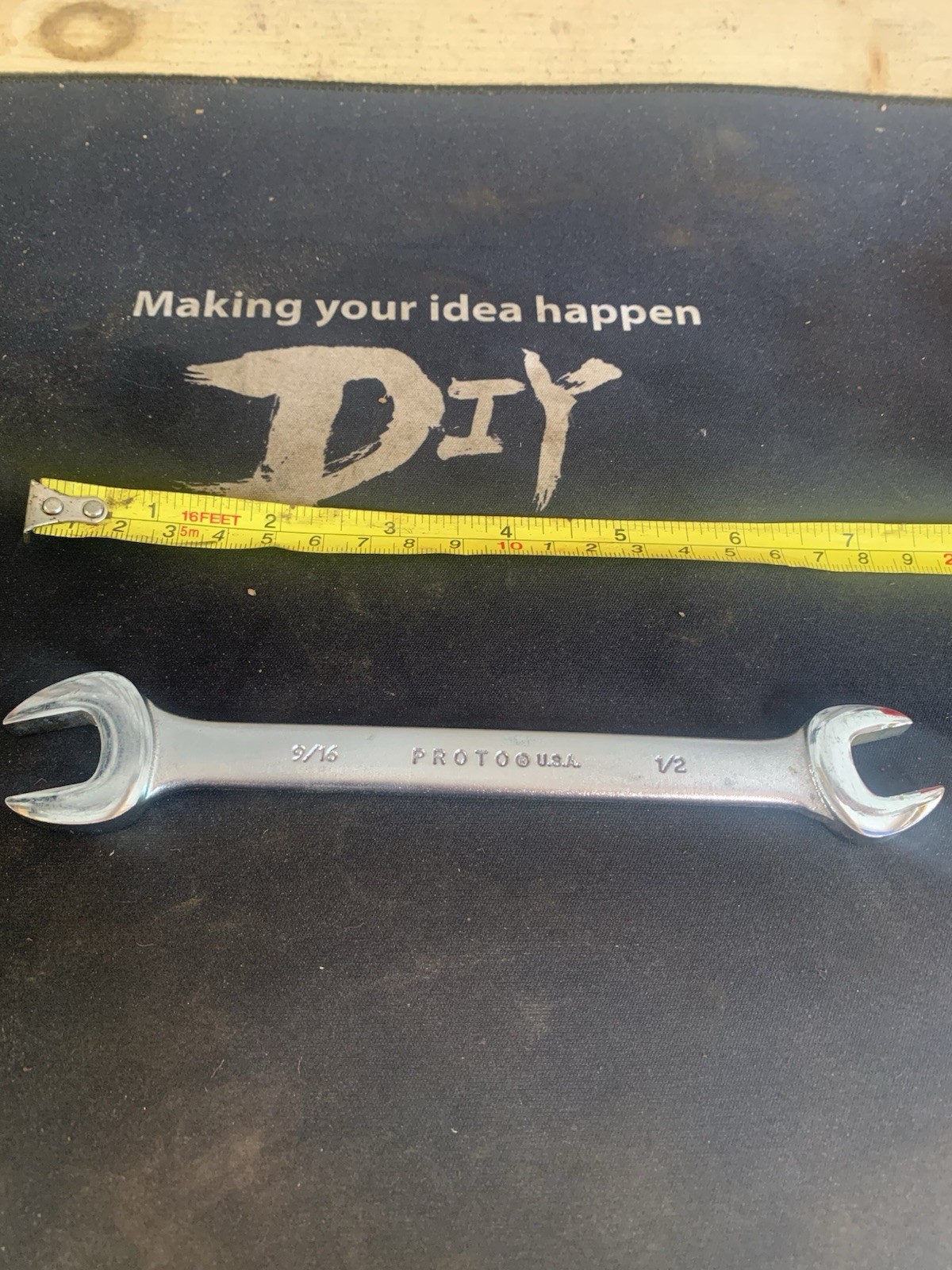 Vintage Proto Plomb 9/16 & 1/2″ Open End Wrench 3026 USA