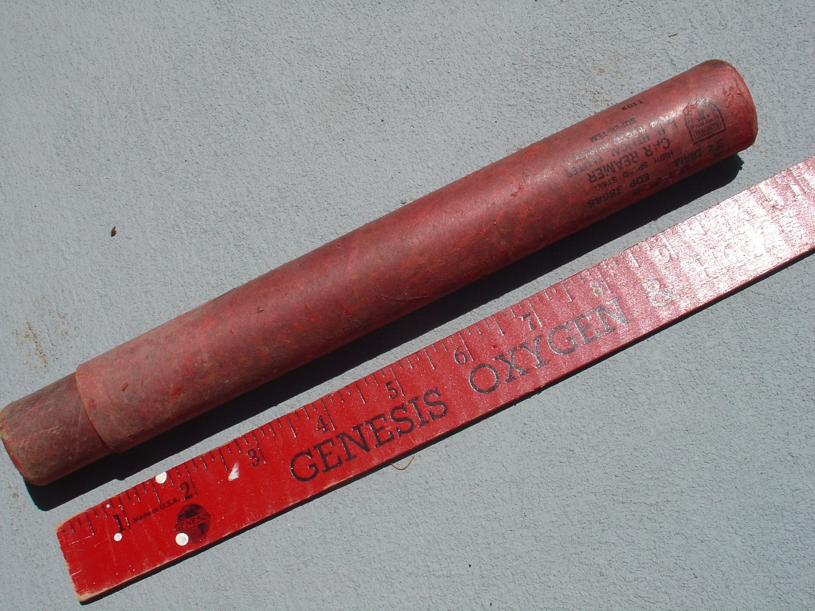 Vtg National Twist Drill & Tool Car Reamer Helical Flutes Taper Shank in Tube