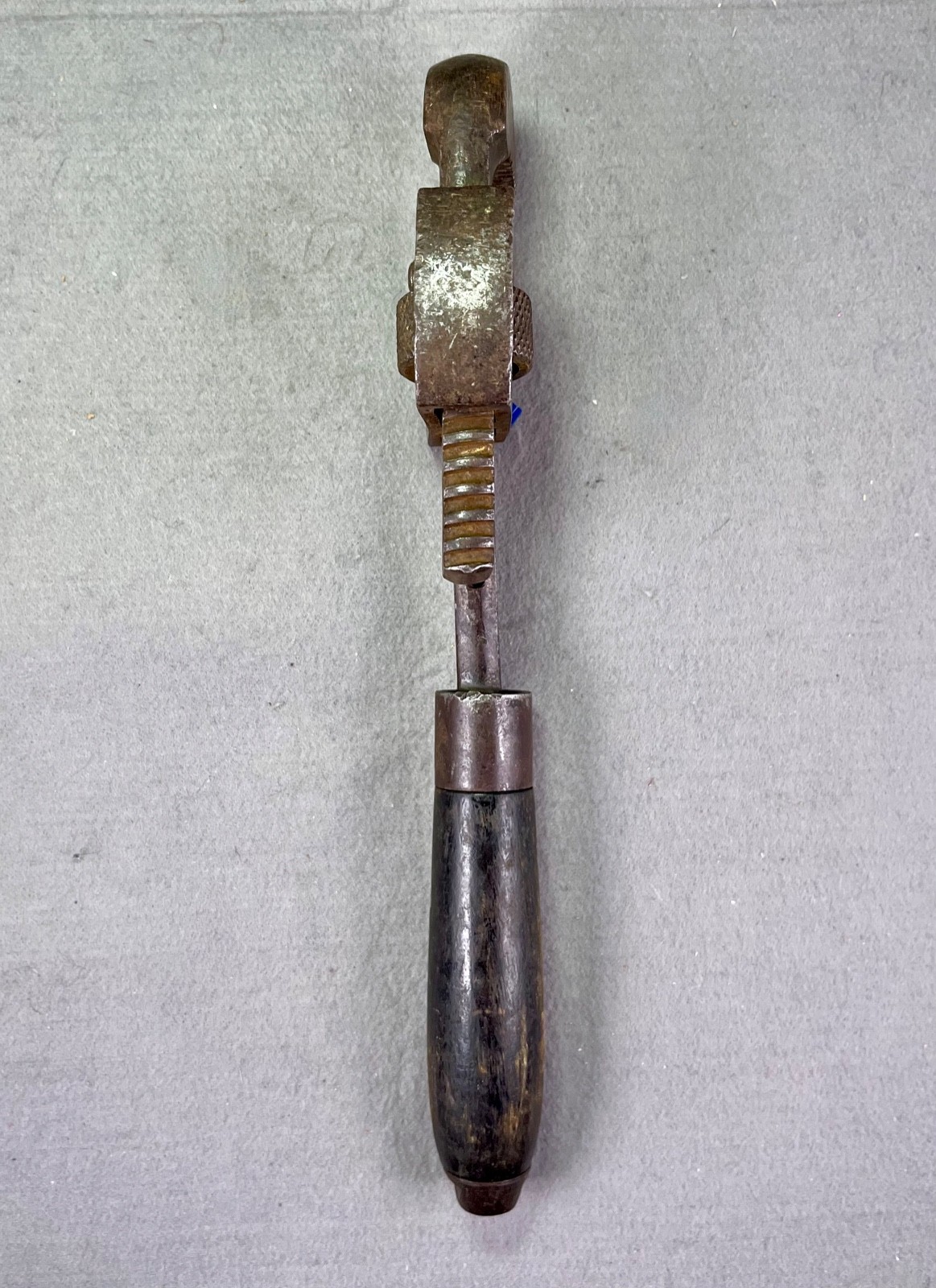 Vintage #10 Pexto 9″ Pipe Wrench with Wood Handle, Made in USA