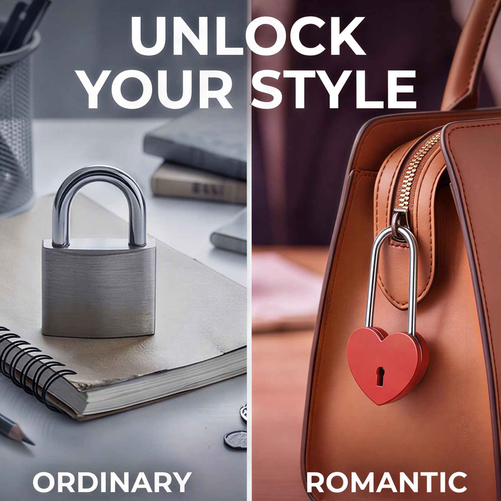 5 Pcs 45x100mm Alloy Steel Heart Padlock with Keys Love Locks Red