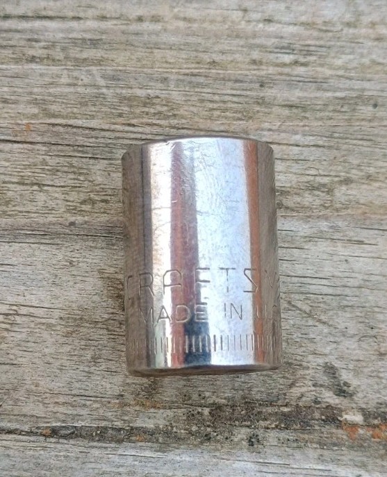 Vintage Craftsman 12mm 6 Point Shallow Socket 3/8″ Drive Inverted G2 43544 USA
