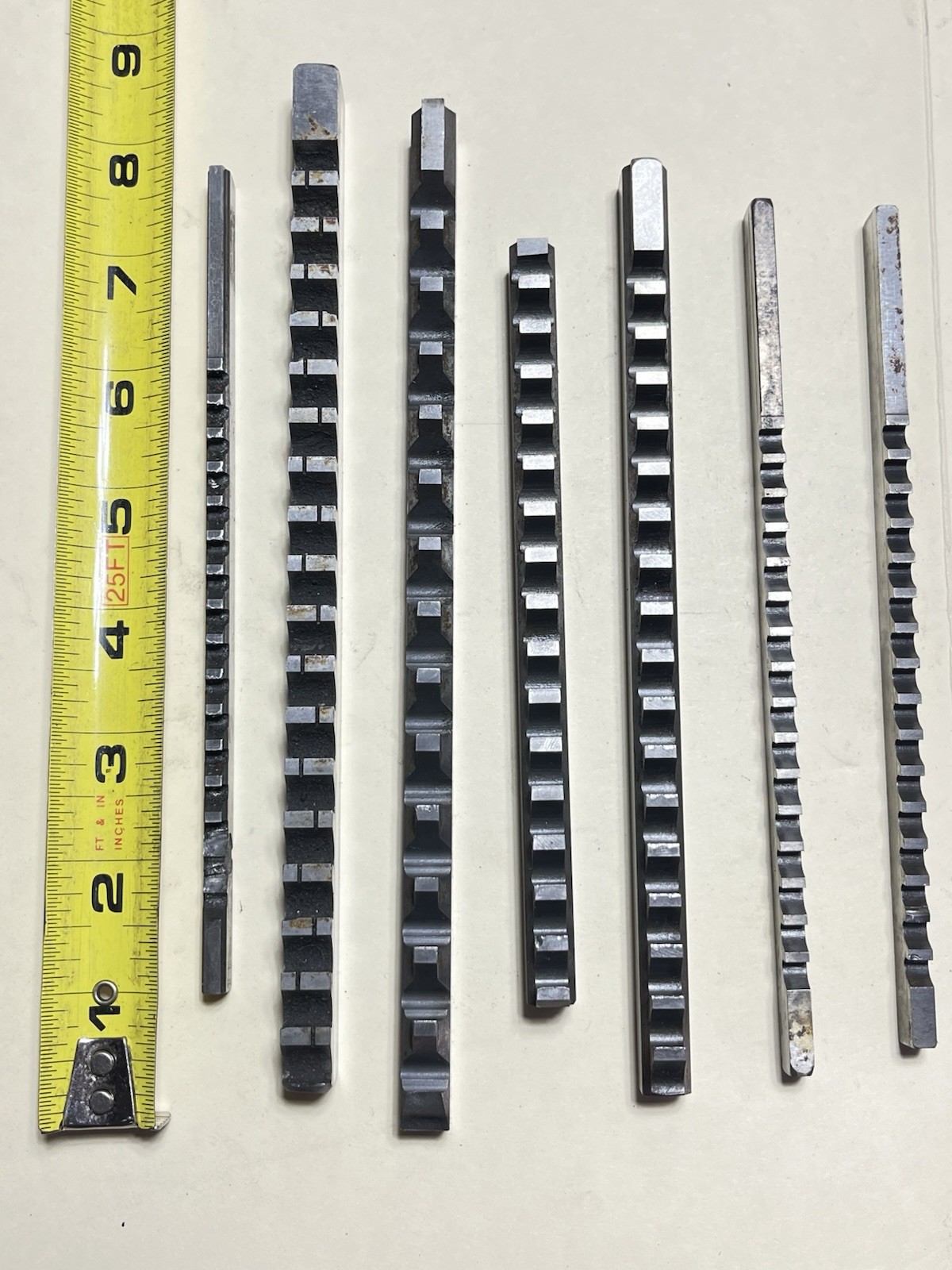 7 Machinist Broaches Some Broken, Used