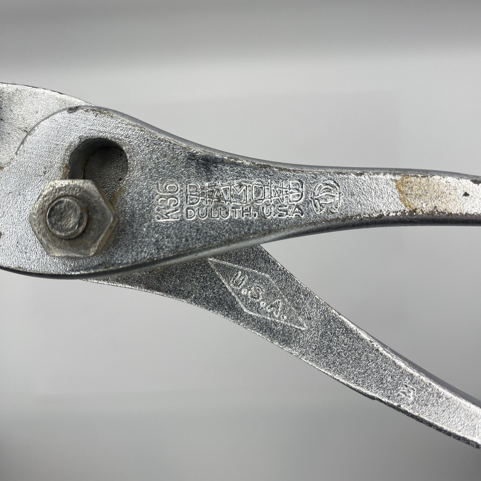 Vintage Diamond DULUTH USA K36 Slip Joint Pliers, 6 Inch Forged in USA