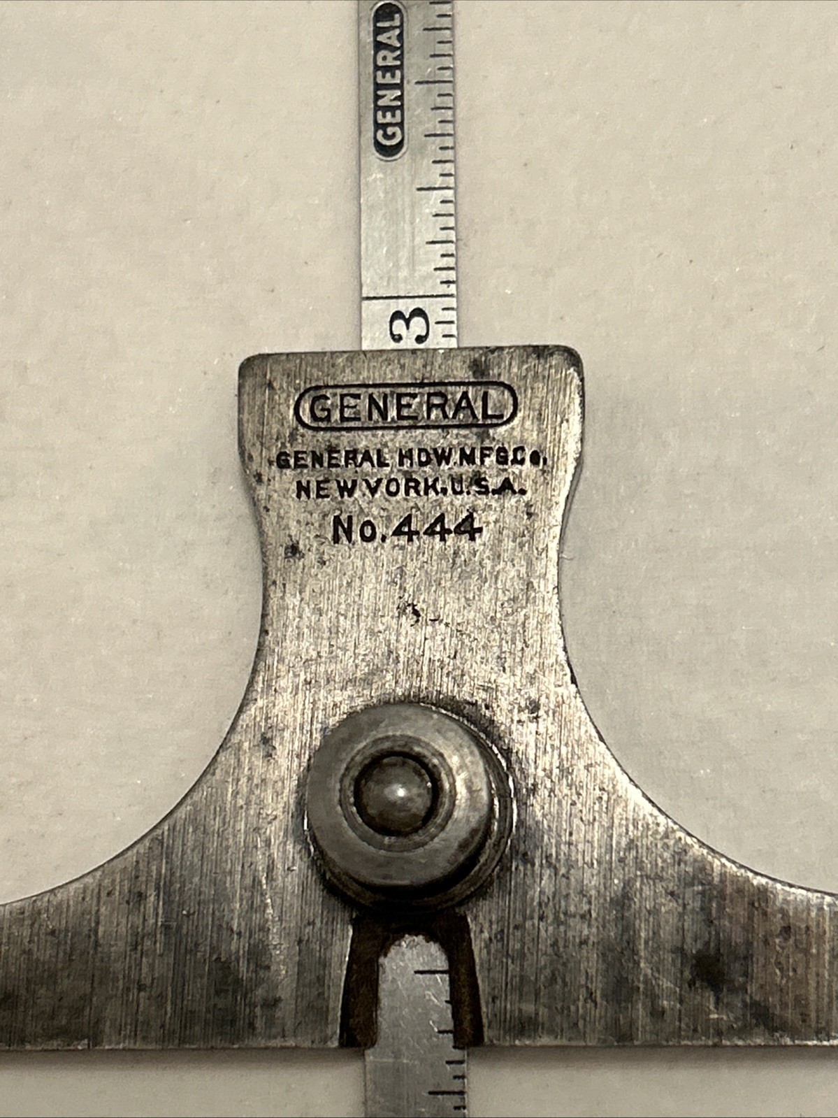 Vintage General Tools No.444 6” Depth & Angle Gauge