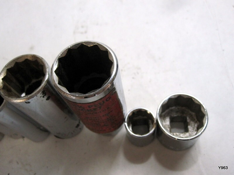 set of 8 sockets mixed lot, See description for full details