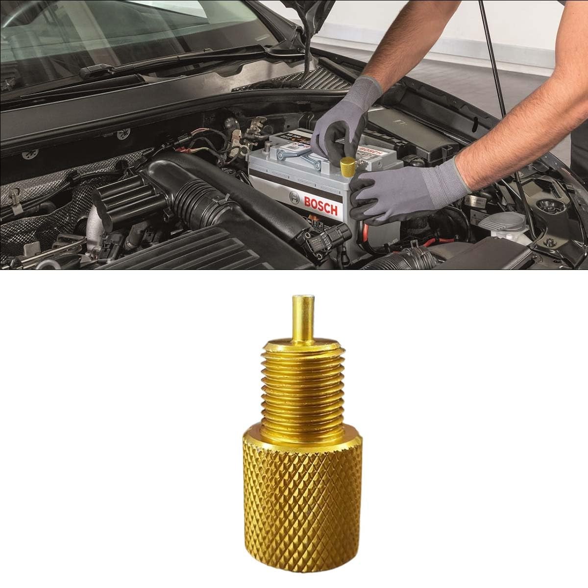 Brake Proportioning Valve Bleeder Tool, 1.57×0.72 inches, Gold