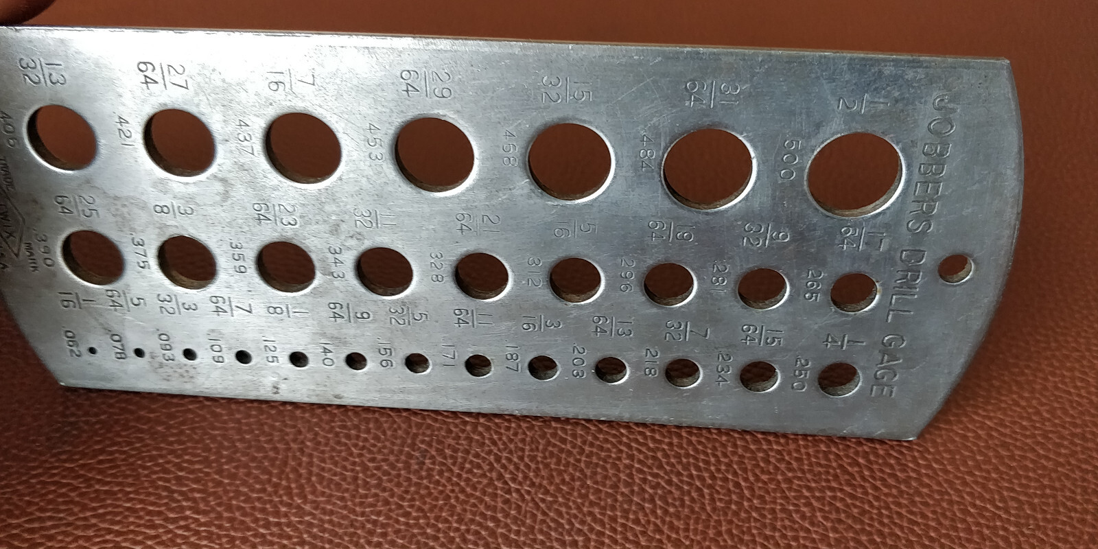1/16 – 1/2″ VINTAGE TWIX JOBBERS DRILL GAGE MACHINIST TOOL