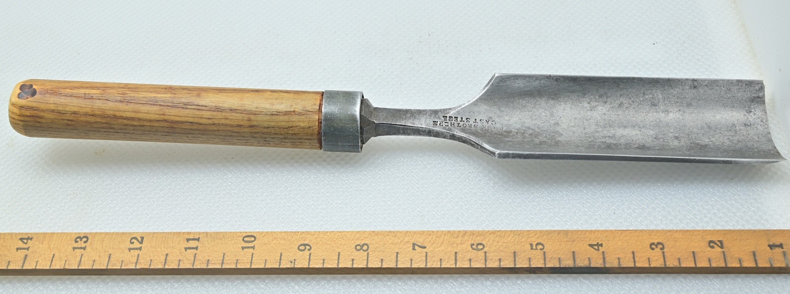 ✨Vintage 2″ Buck Bros Shallow Sweep Tang Gouge Chisel (INV S339)