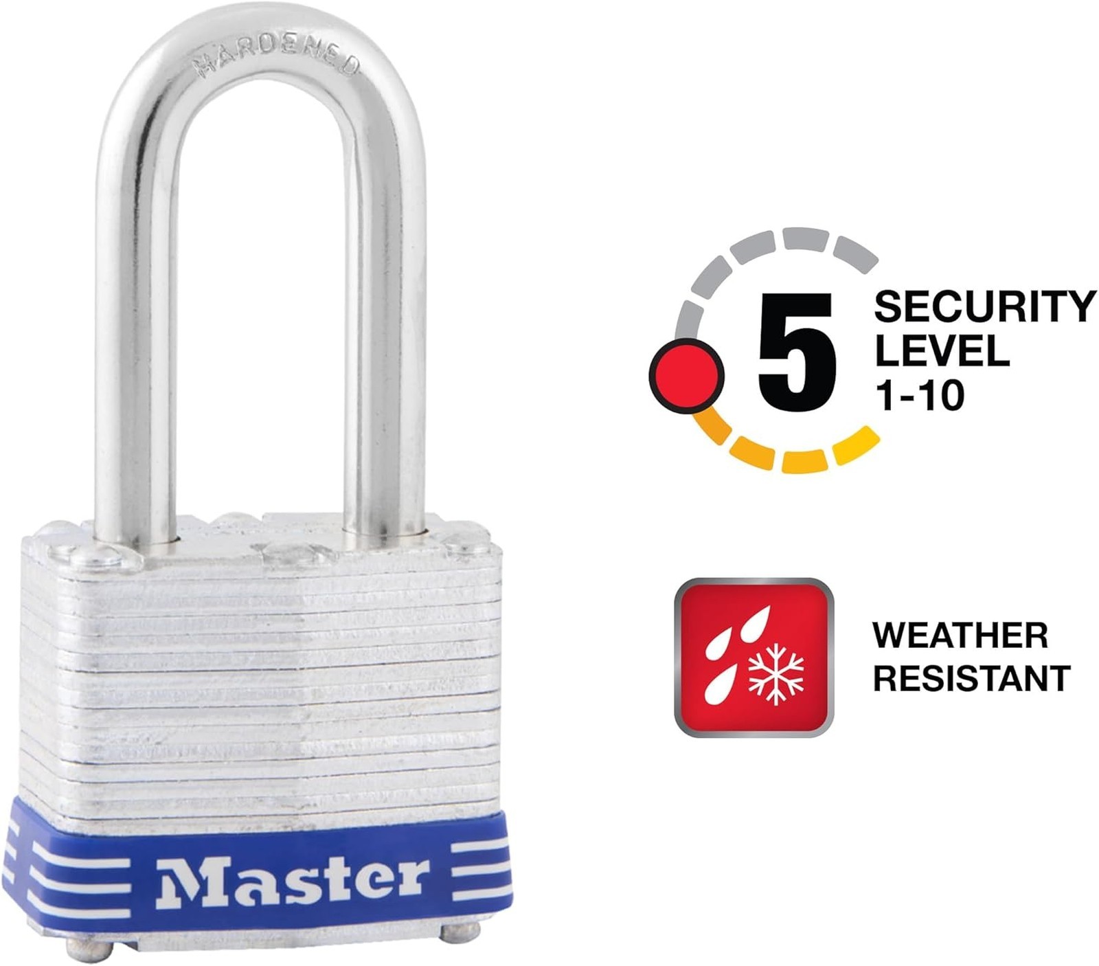 Outdoor Keyed Padlocks Set with Hardened Steel Shackles Resistant to Cutting for