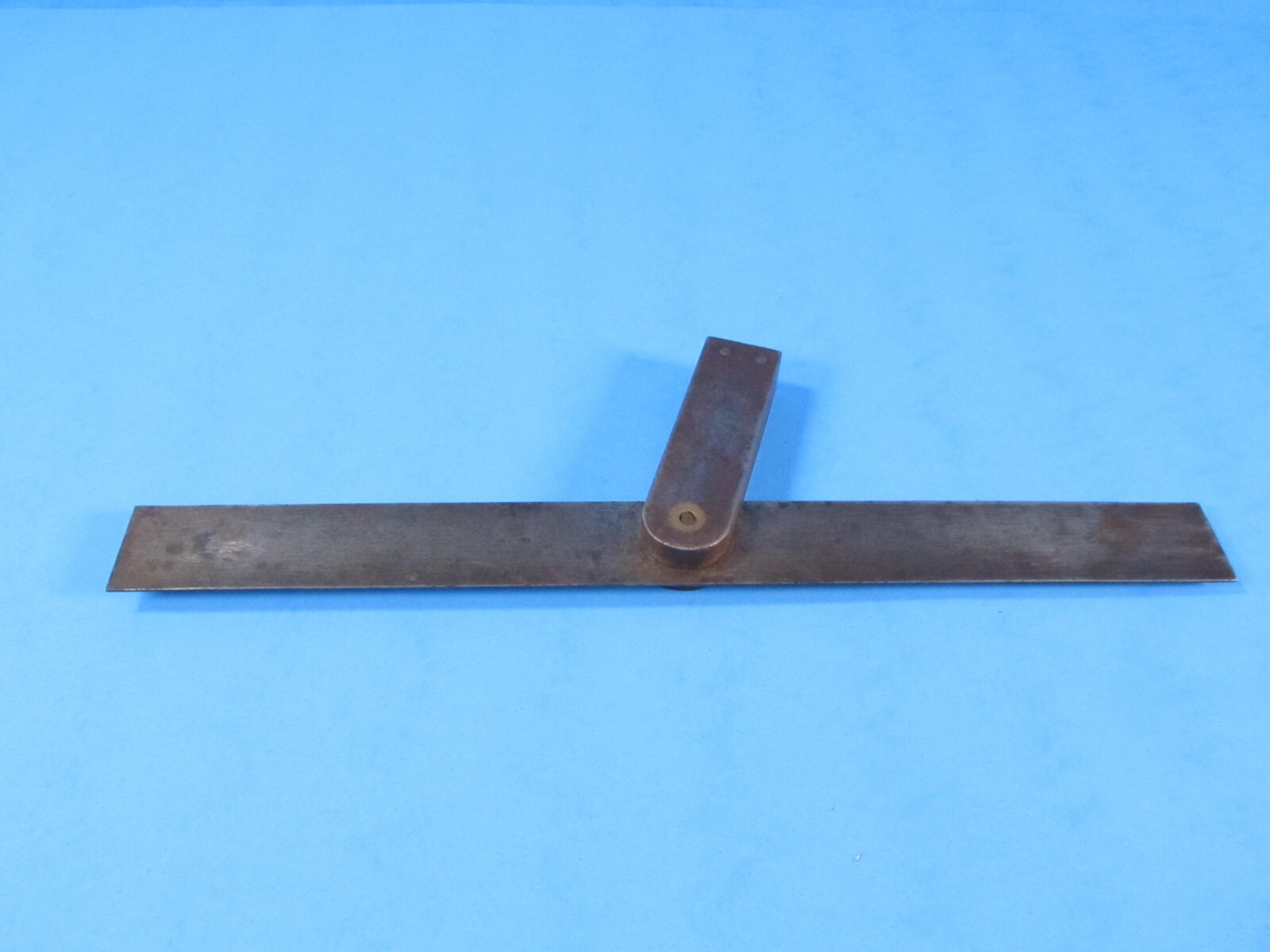 unusual Buck coach maker’s bevel gauge w/ 3-3/8″ handle & captive 12″ blade