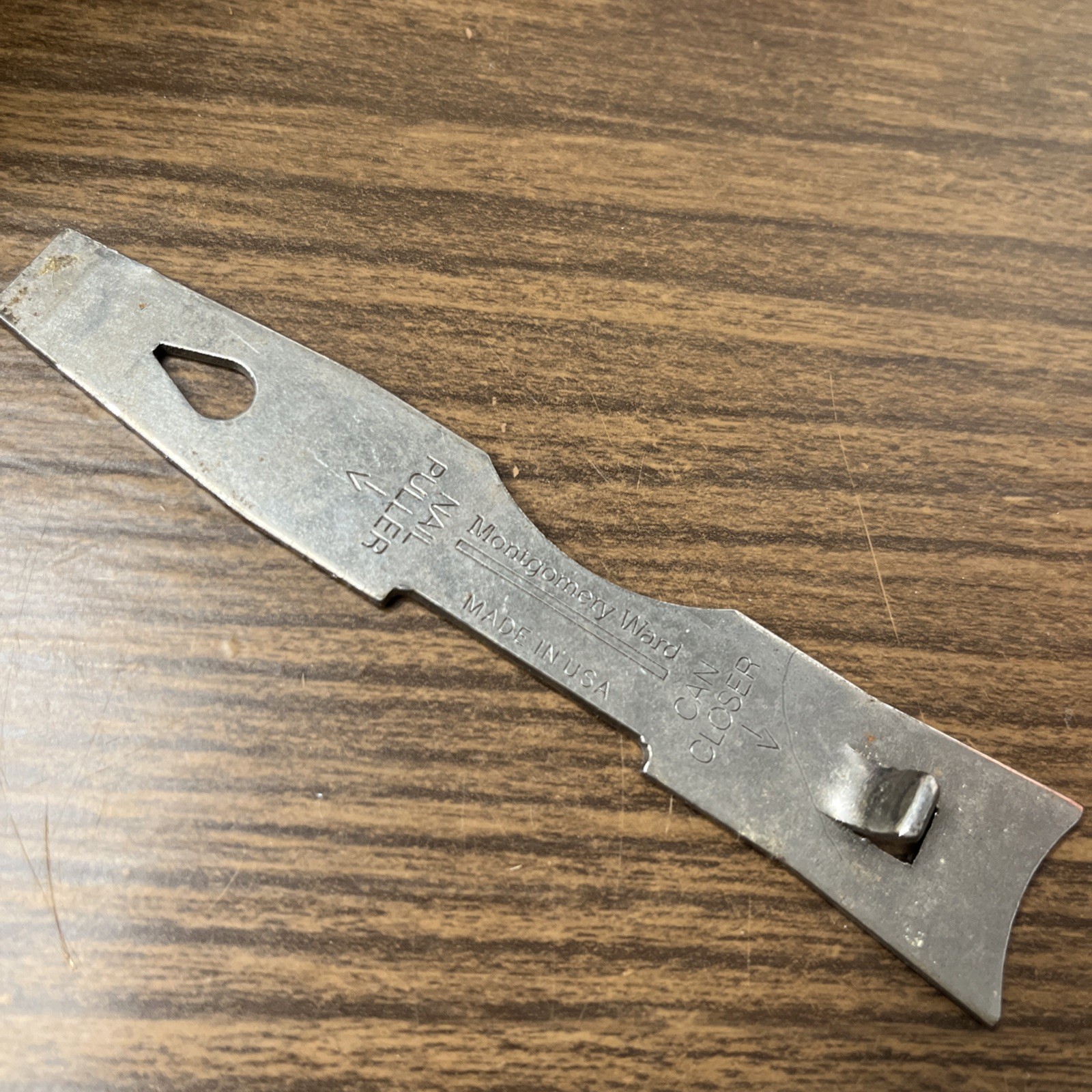 VTG Montgomery Ward Multitool Can Opener Nail Puller Roller Cleaner USA MADE