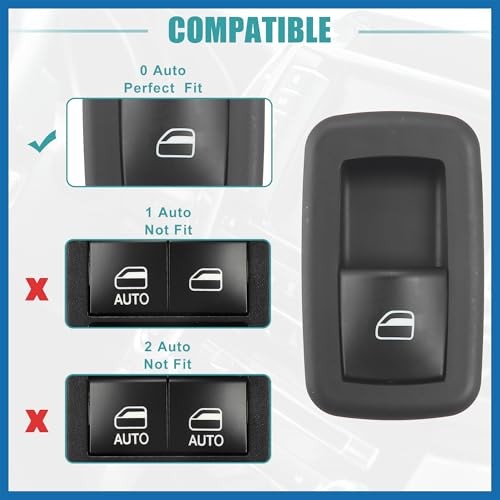 Right Passenger Side Power Window Switch No.68214156AC/68214156AA/68214156AB
