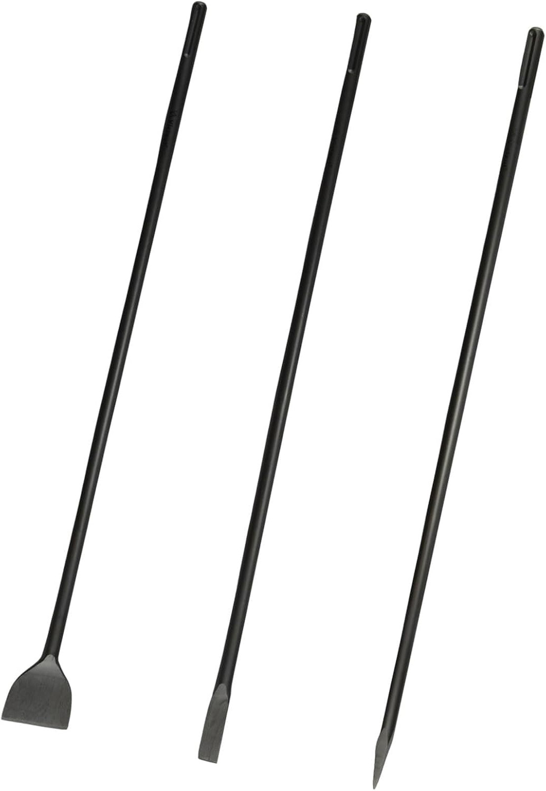 32″ SDS Max 3pc Set – 1 Inch Flat Chisel, Point Chisel and 3 Inch Scaling