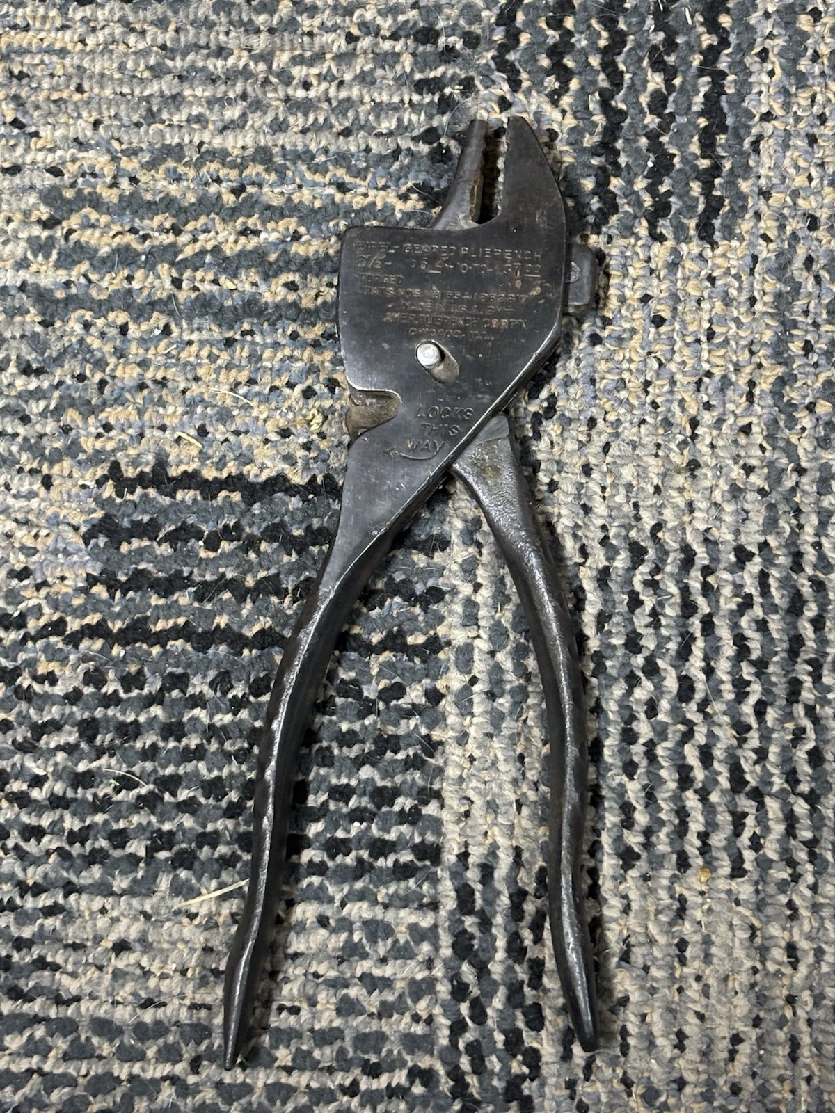 Eifel Flash Pliers Wrench Amer Plierench Corp Vtg Eiffel with WIRE? Jaw. unused?