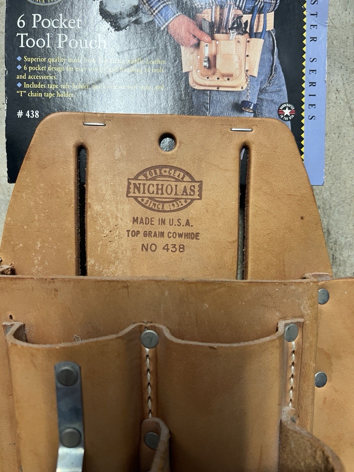 Nicholas Pro-Line Repairmens Tool Pouch No 438 LEATHER VINTAGE CLASSIC