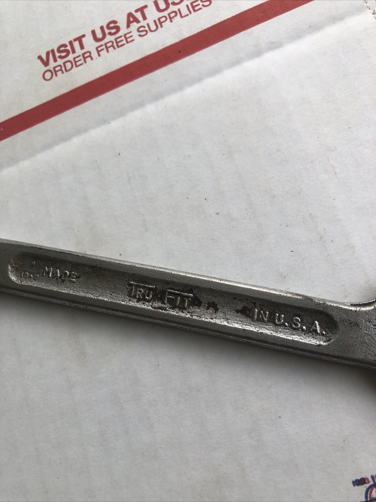 Vintage TRU FIT Tools Open End Wrench 3/4″ x 11/16″ SAE Tool Made in USA Tool