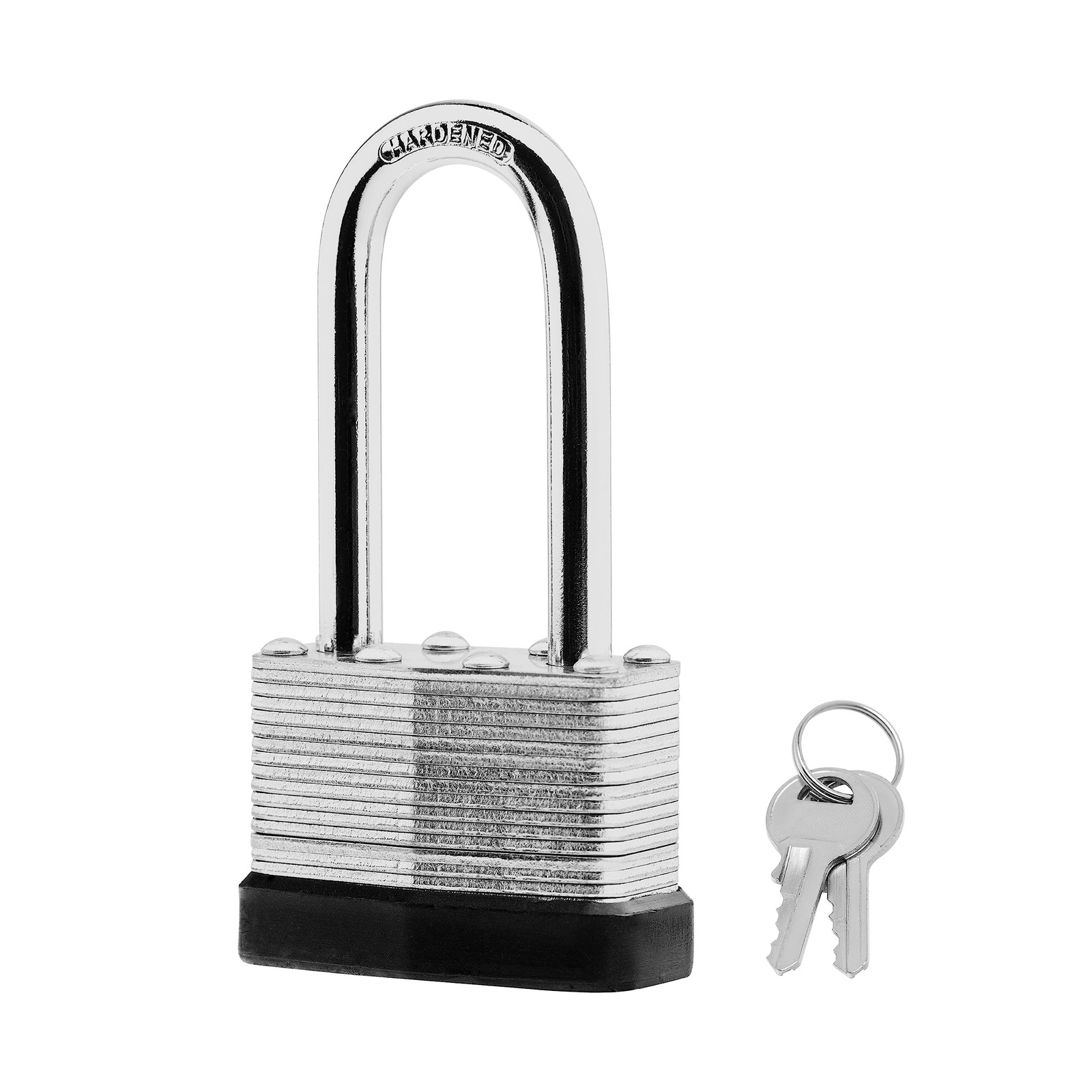 12 Pack Keyed Alike Laminated Steel Padlocks Long Shackle 1 3/4 Inch Wide Securi