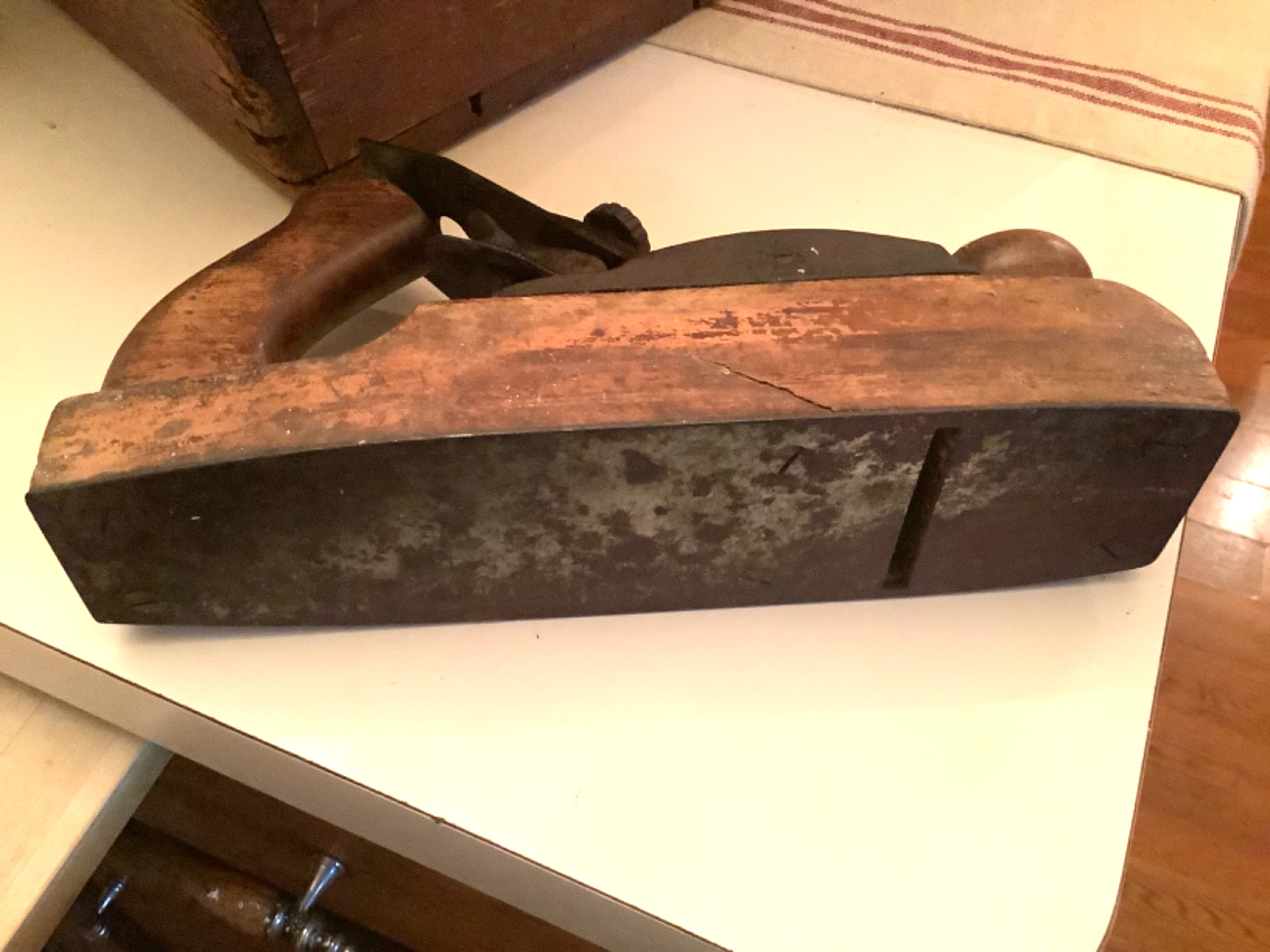 Vintage Stanley #135 Liberty Bell Wooden Plane With Metal Base Bell Logo ’76
