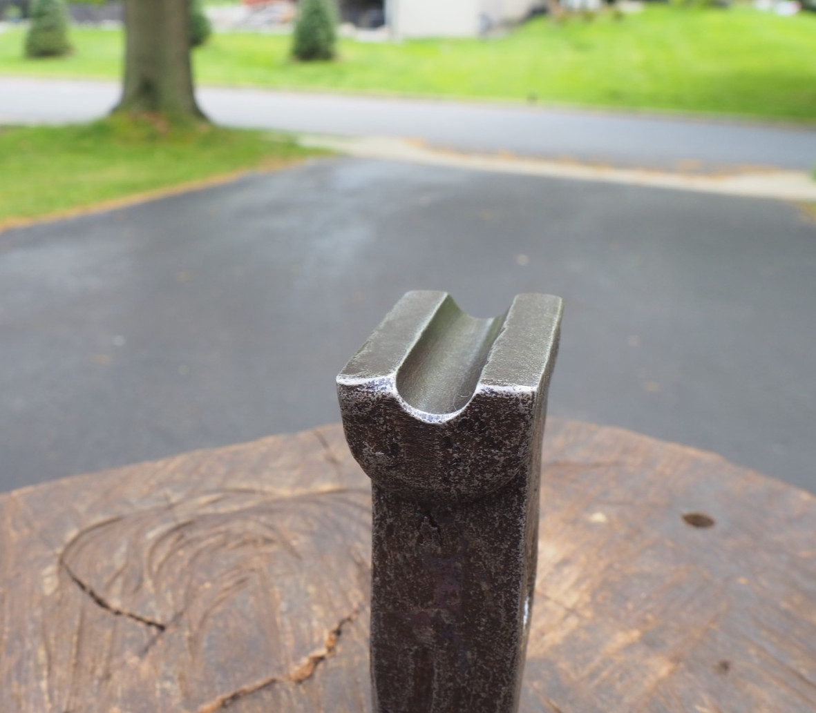 NICE 5/8″ BLACKSMITH ATHA “TOP SWAGE” HAMMER ANVIL BLOCK ANTIQUE FORGE VINTAGE