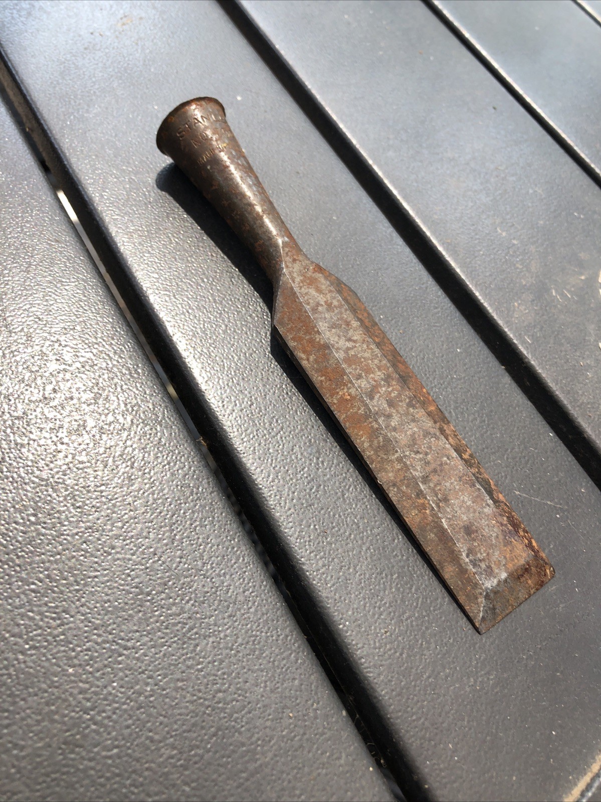 Vintage Stanley No. 75 One Inch 1” Wide Beveled-Edge Socket Chisel