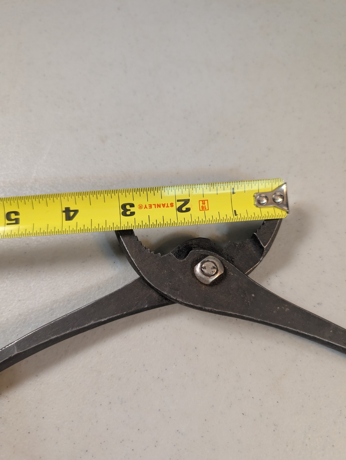 Vintage Proto Slip Joint Pliers 8″ w/ Chevron Pattern Grips, Los Angeles USA
