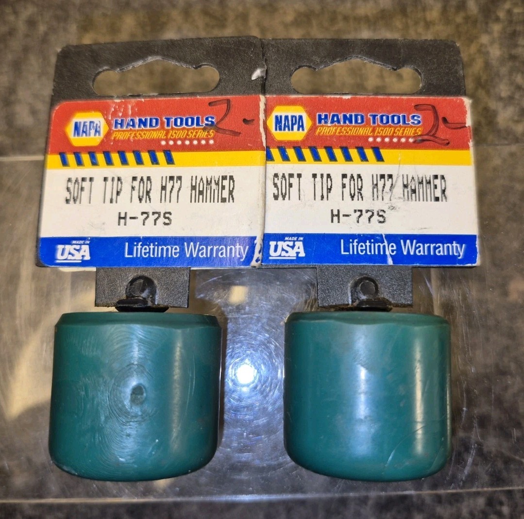 2 Napa Hand Tools H-77S Replacement Soft Tip Hamner Tips For H77 Hammer New
