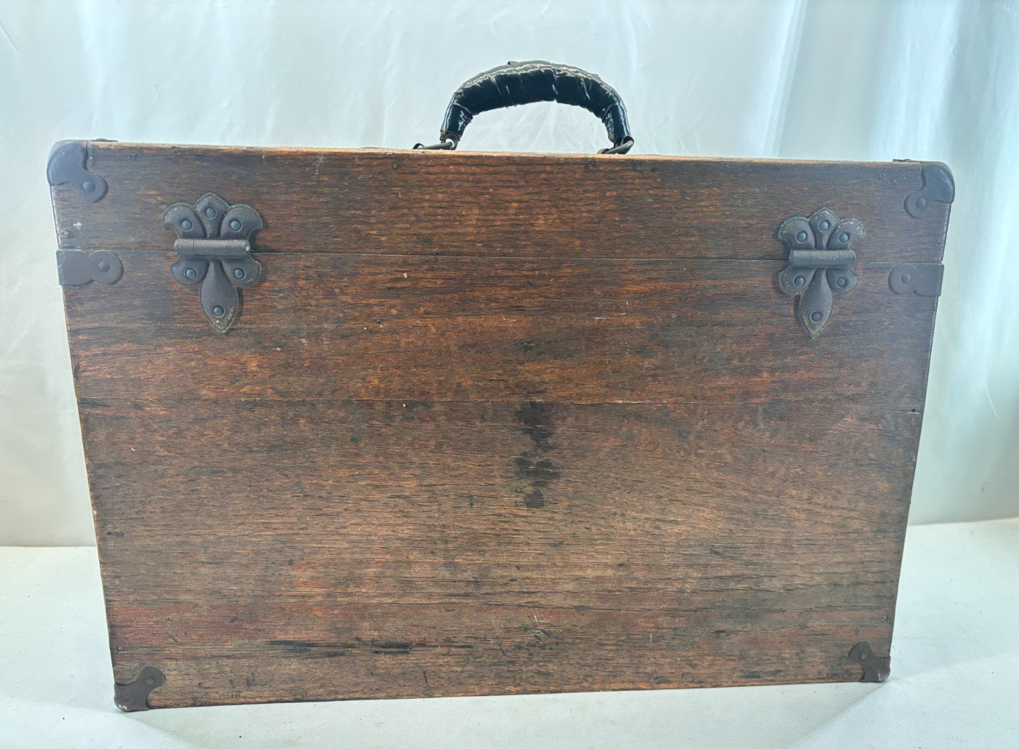 Vintage Oak Machinist Tool Chest 8 Drawer Yale Lock Bevel Mirror Gerstner Style