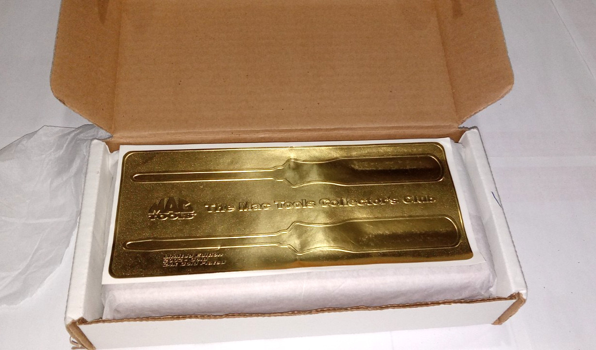 Mac Tools. 24K Gold-Plated Limited Edition. 2002 Screwdriver Set. # 2160