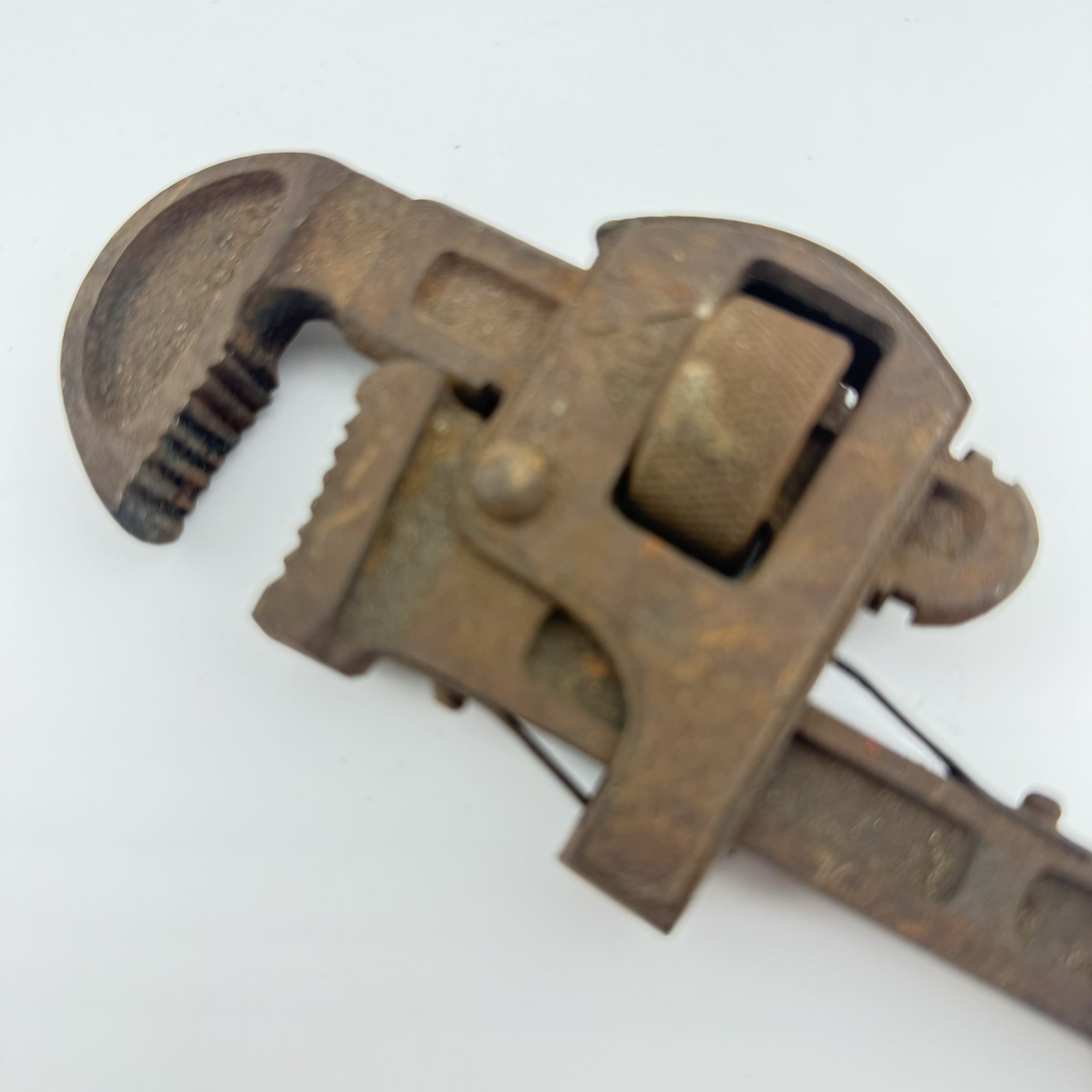 Vintage 10 in Spanish Pipe Wrench Drop Forged Made in Spain