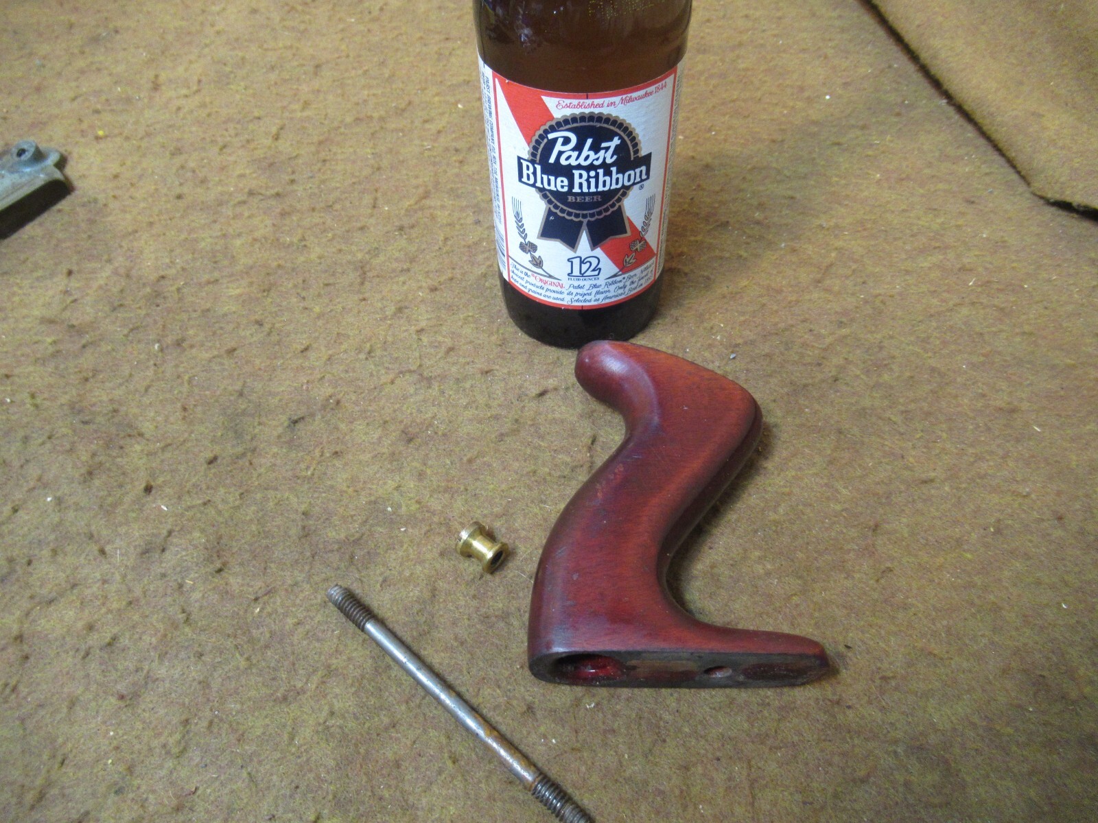 Stanley 1104 Victor Plane,Handle Assy(ONLY)red,H.wood,’35-42~NICE🤠SV10.27.22RL