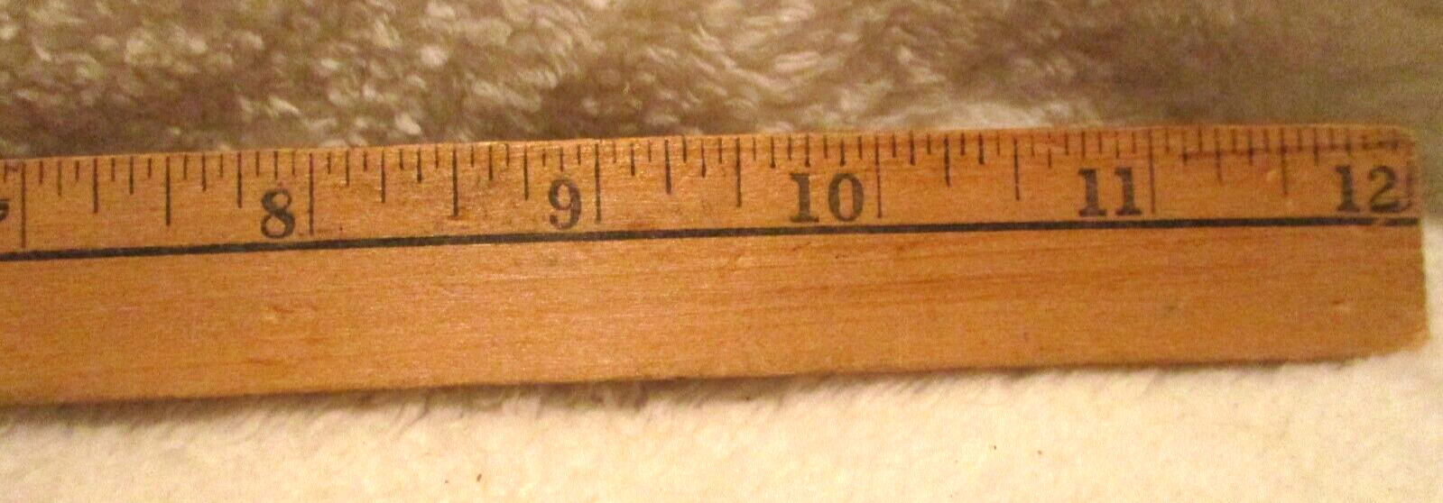 Vintage~Wooden~12.0″ Ruler~Handy Andy Logo~1960’s~Rare Find