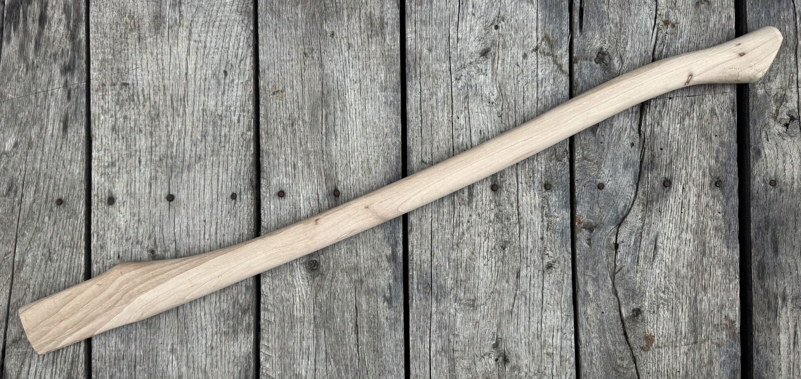 Hickory 36″ Single Bit Curved Axe Handle Made in USA Unfinished