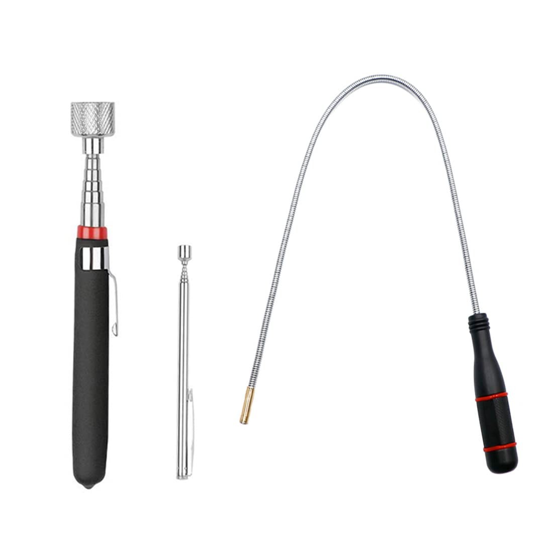 3 Pack Telescoping Magnet Pick-up Tool Set – Retrieving Magnet…