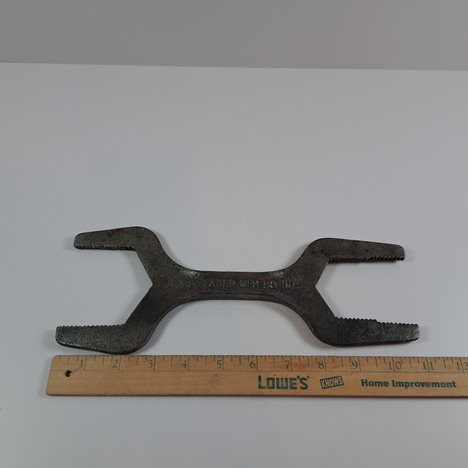 Vintage Jaw Basin Sink Disposal Wrench J.A. SEXAUER MFG CO. NY USA 11″
