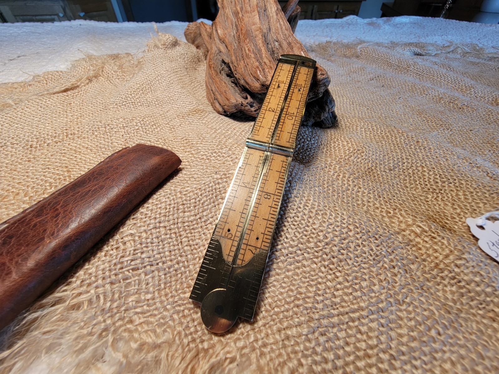 Vintage Antique STANLEY No. 32 1/2 Rule Caliper Ruler Sweetheart Era 1920-35 Exc