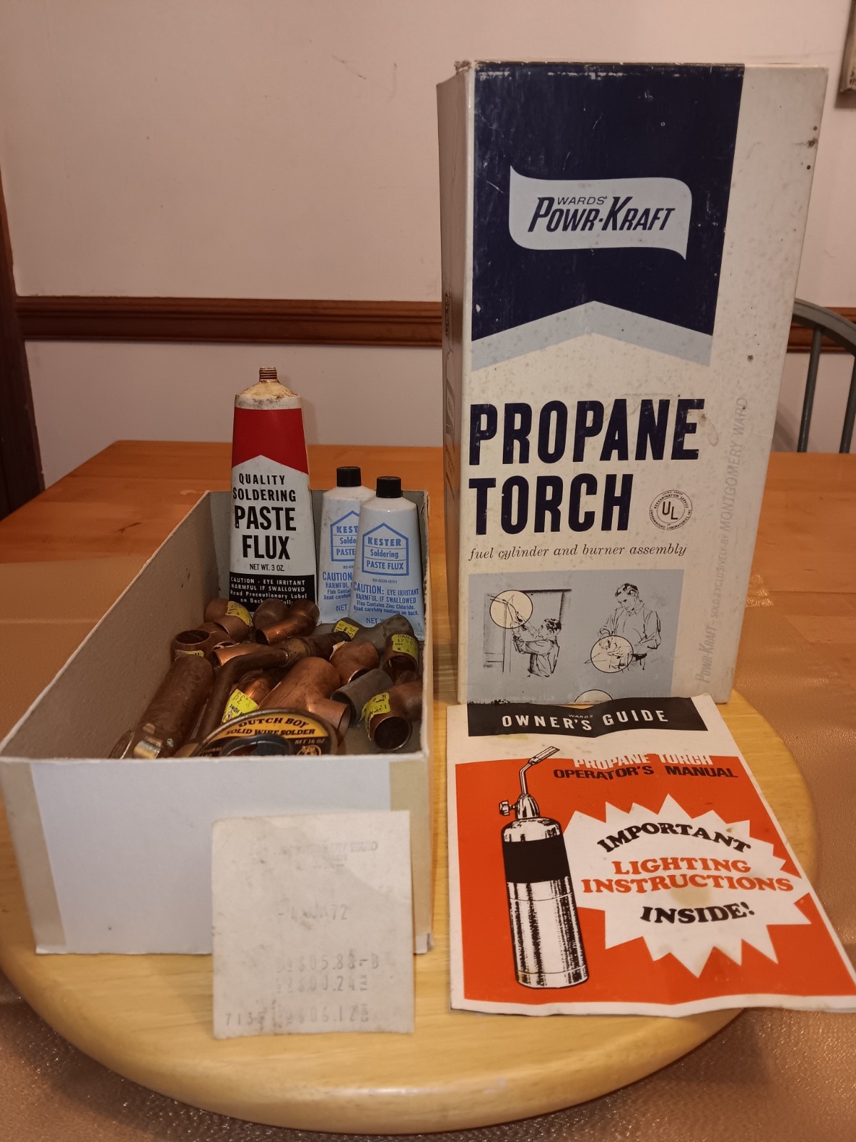 Vintage Montgomery Ward Powr Kraft Propane Torch Assembly And Copper