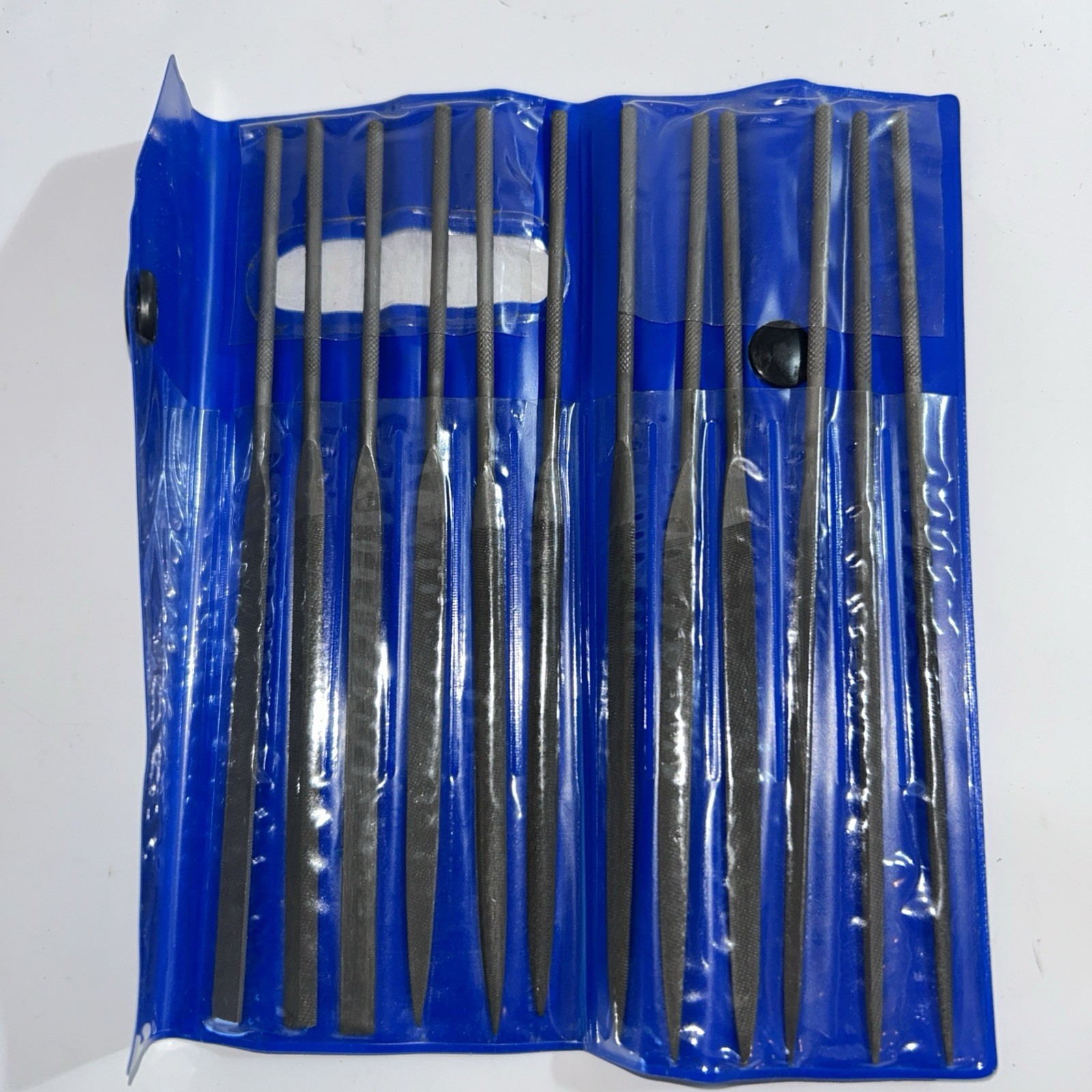 (NEW) R.H.N. Needle Files 12 Pieces 6 1/4″ Cut 0 W/Case