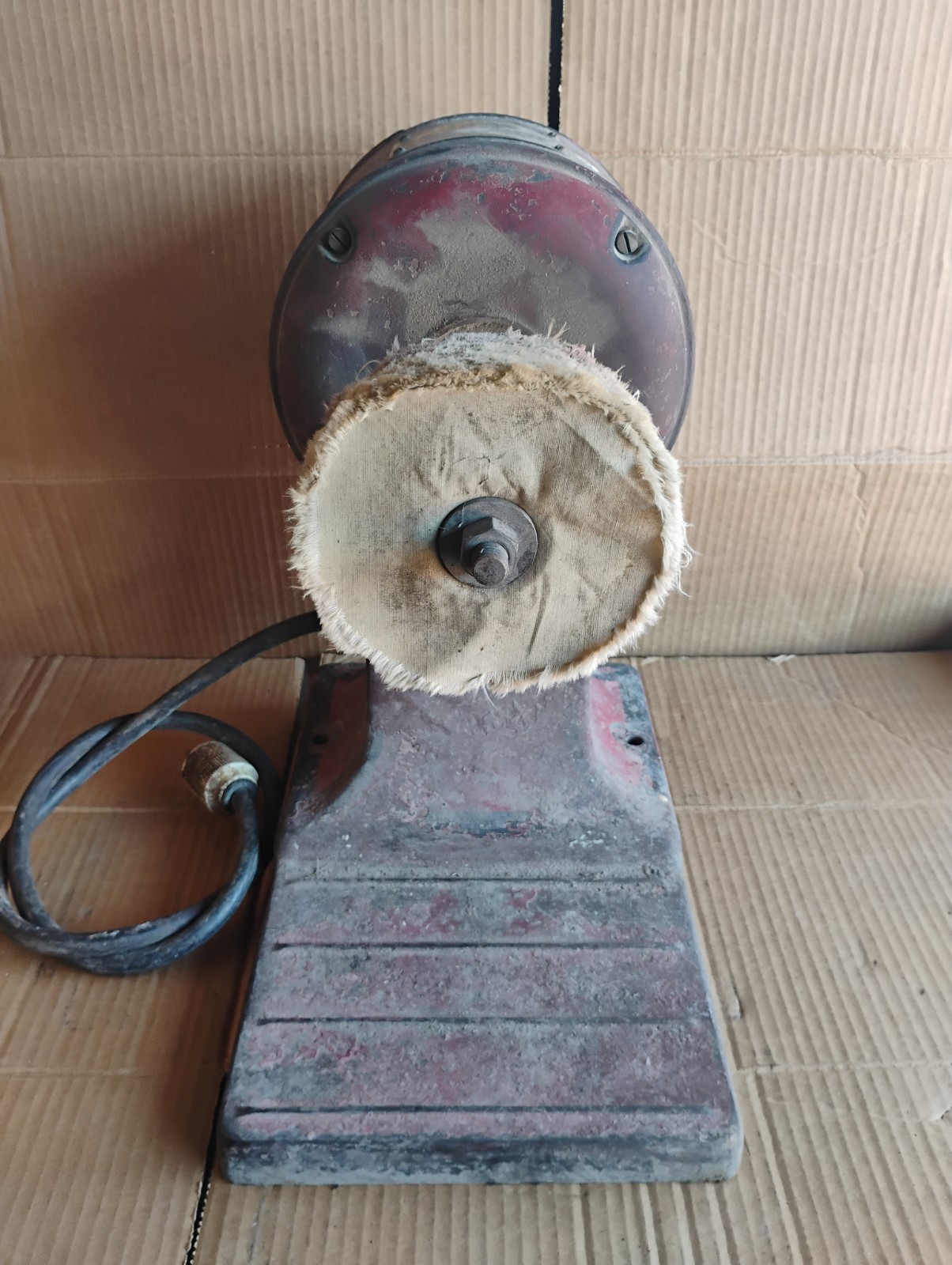 Vintage Antique Hobart Manufacturing Co. 1750rpm 110v 1/3 2 HP Buffer Grinder